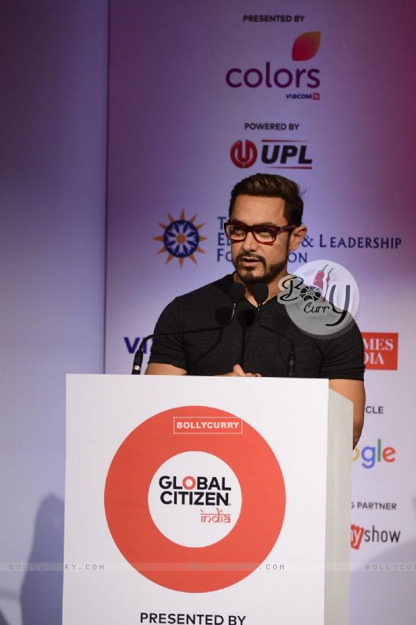 Aamir Khan at Launch of Global Citizen Festival of India