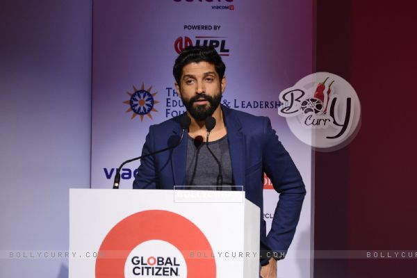Farhan Akhtar at Launch of Global Citizen Festival of India