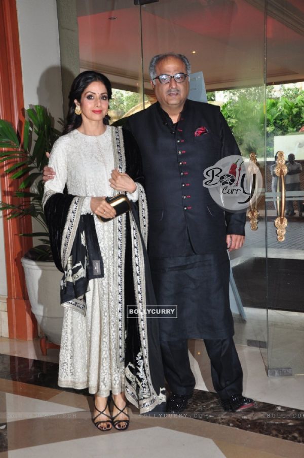 Boney Kapoor and Sridevi at Music launch of film 'Mirzya'