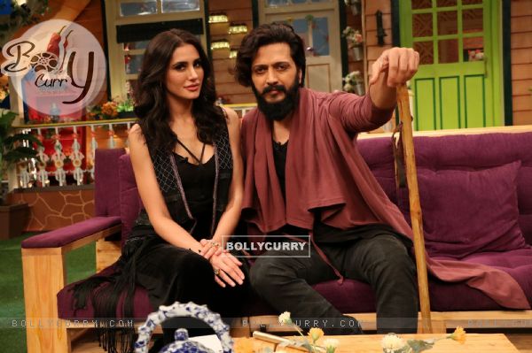 Nargis Fakhri and Riteish Deshmukh at Promotion of 'Banjo' on Sets of The Kapil Sharma Show