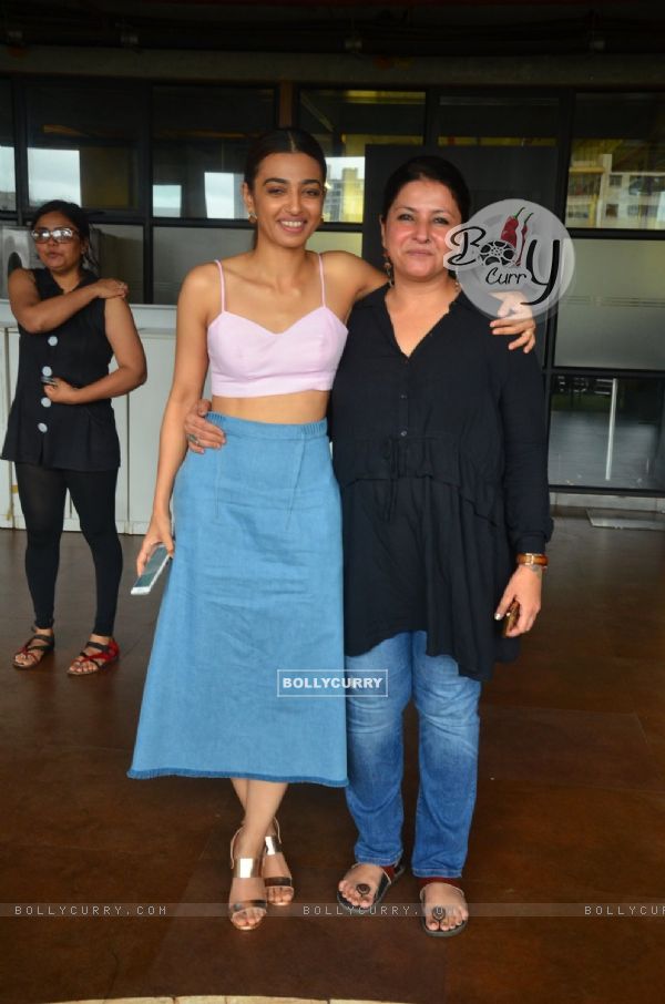 Leena Yadav and Radhika Apte at Promotion of film 'Parched'