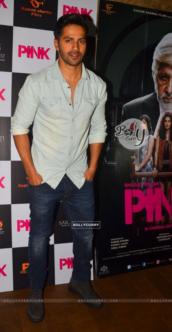 Varun Dhawan at screening of 'Pink'