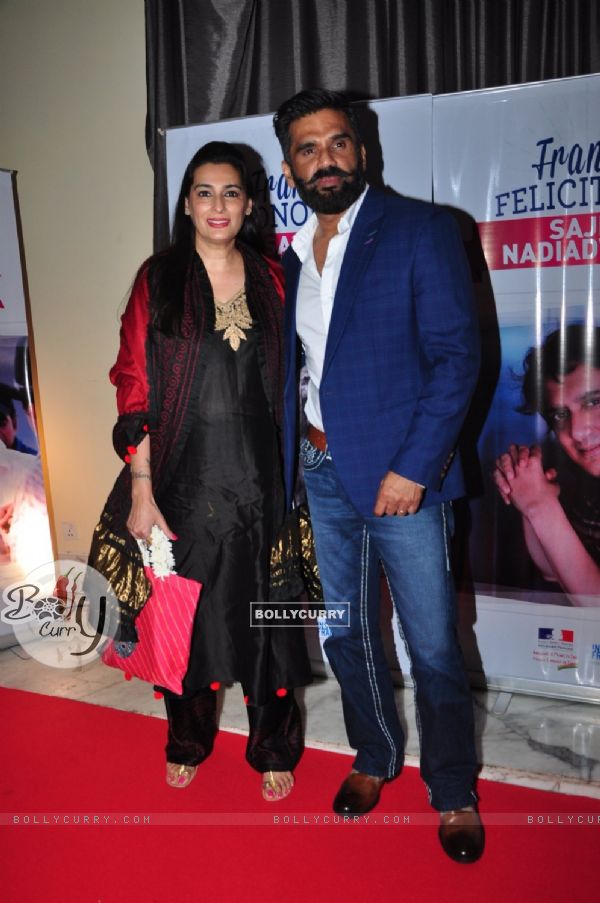 Suniel Shetty at Sajid Nadiadwala's french honour