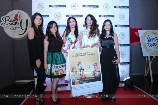 Gwen Athaide, Divya Khosla, Karishma Modi Chandhoke and Amy Billimoria at Launch of Shine Young 2016