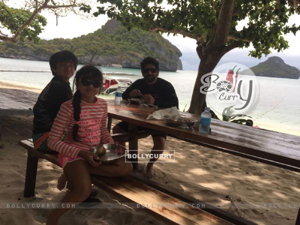 Actor Arshad Warsi on trip to Thailand with Family
