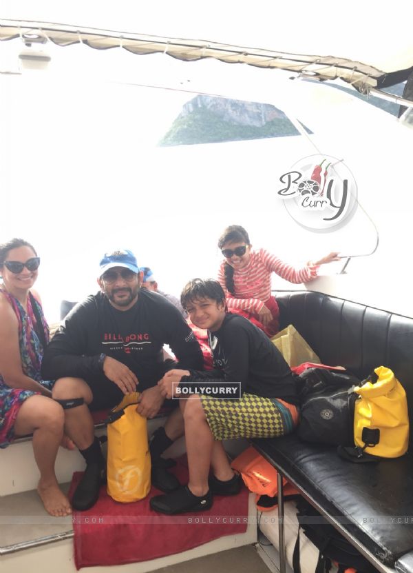 Actor Arshad Warsi on trip to Thailand with Family