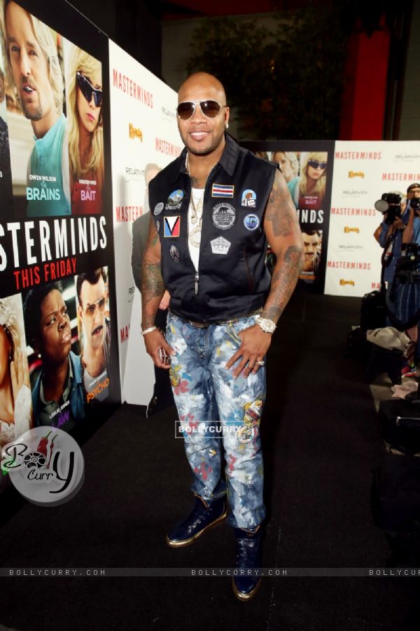 Flo Rida at Hollywood premiere of the movie Masterminds