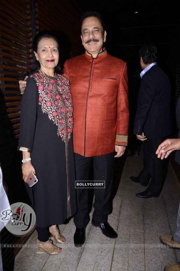 Subrato Roy snapped at Estelle post Dinner