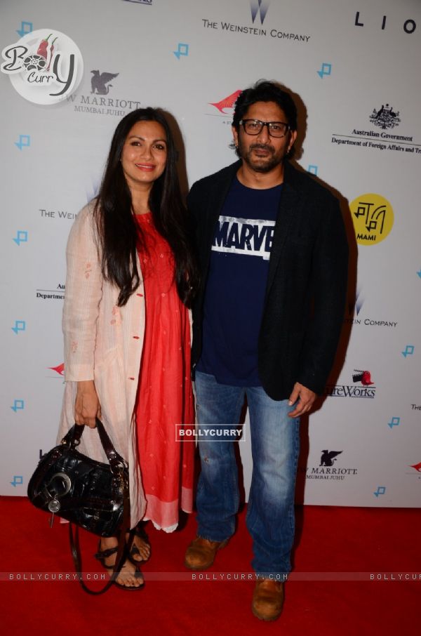 Arshad Warsi and Maria Goretti attends premiere of 'Lion'