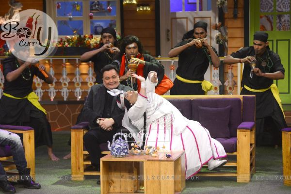Rishi and Neetu Kapoor on the sets of 'The Kapil Sharma Show'