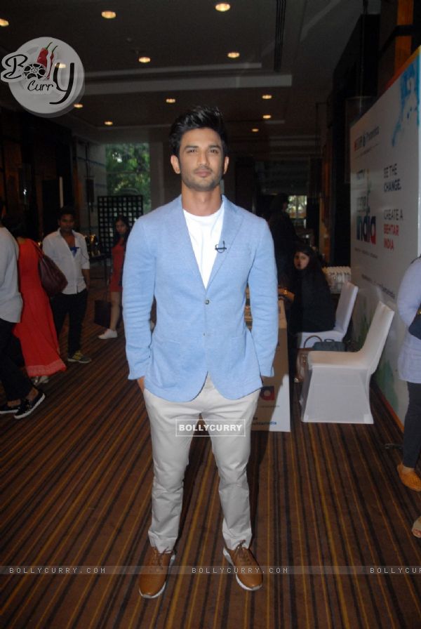 Sushant Singh Rajput at 'Behtar India' event by NDTV