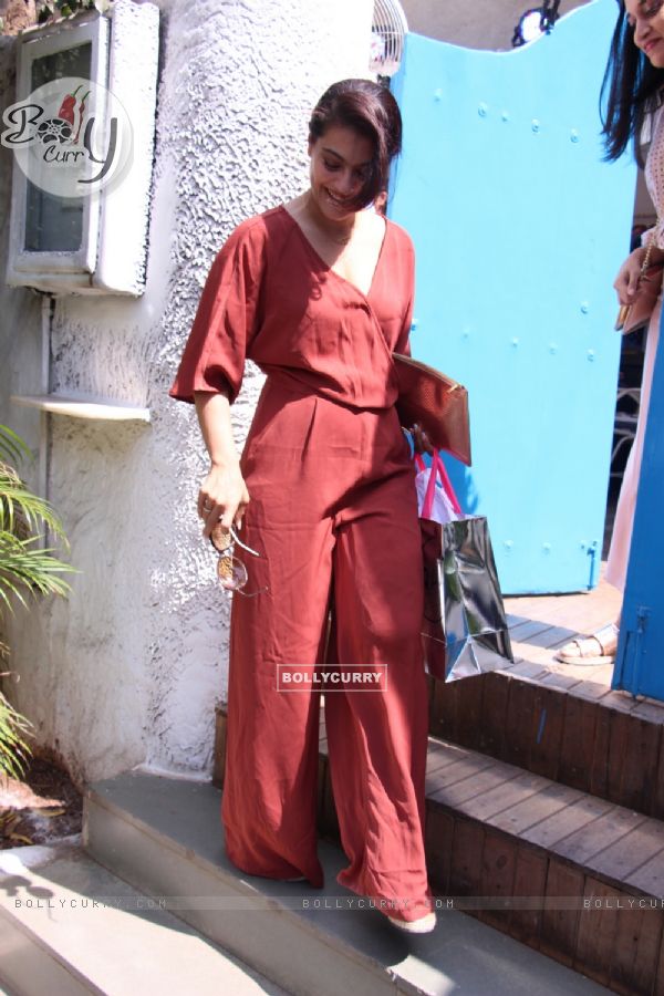 Actress Kajol and her mother snapped post lunch outing