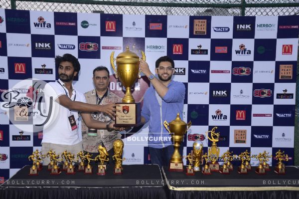 Aditya Thackeray at Super Soccer Tournament
