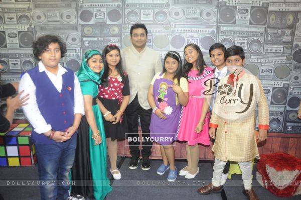 A R Rahman, Sridevi and Boney Kapoor snapped at Sa Re Ga Ma Lil Champs