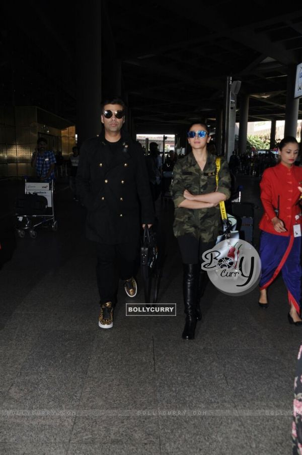 Alia and Karan ruling at the Airport