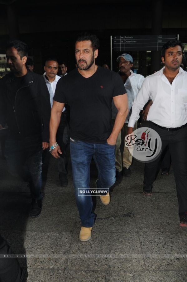 Salman Khan at the airport