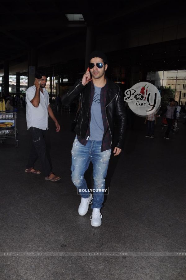 Mr Nice: Varun Dhawan at the Airport