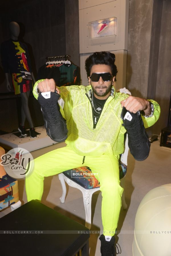 Ranveer Singh shows off the collection