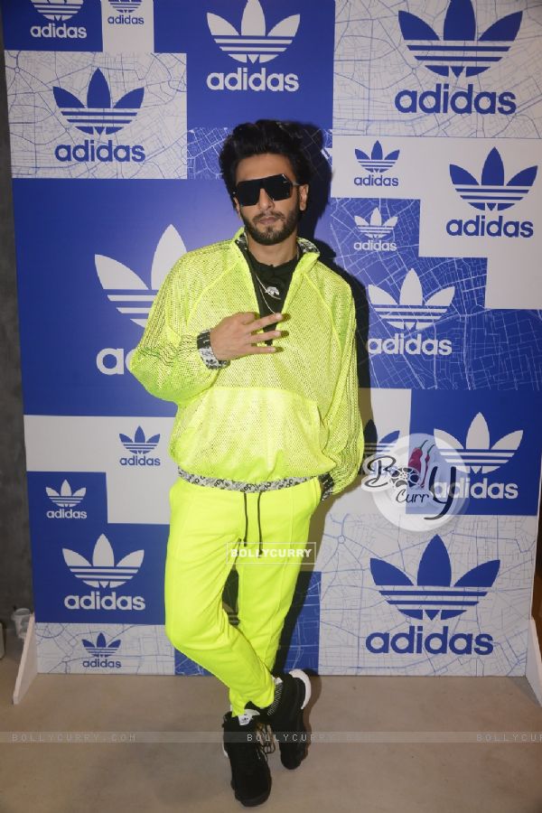 A radiant Ranveer Singh at the Adidas Store