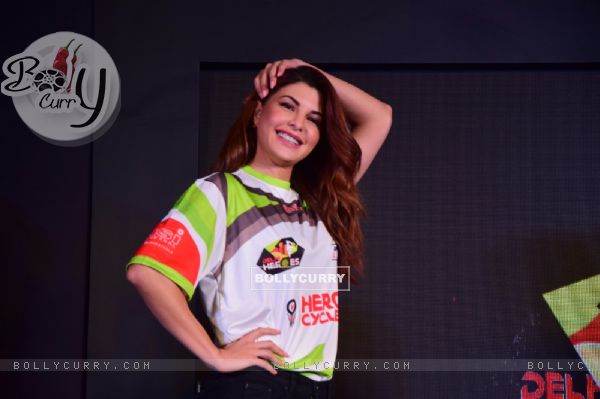 Jacqueline, Tiger and Arbaaz at Fight League Press Meet