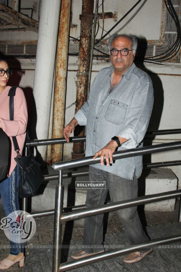 Boney Kapoor while leaving the theater