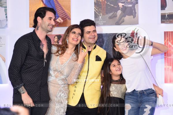 Abhishek Bachchan, Rekha, Sunny Leona at an event