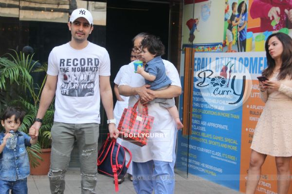 Baby Taimur Ali Khan clicked in the city