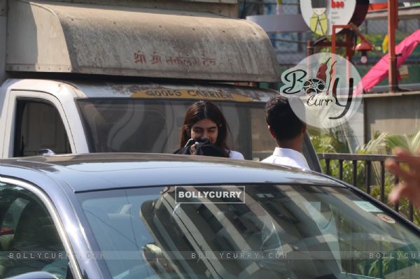 Khushi Kapoor snapped with a friend in the city