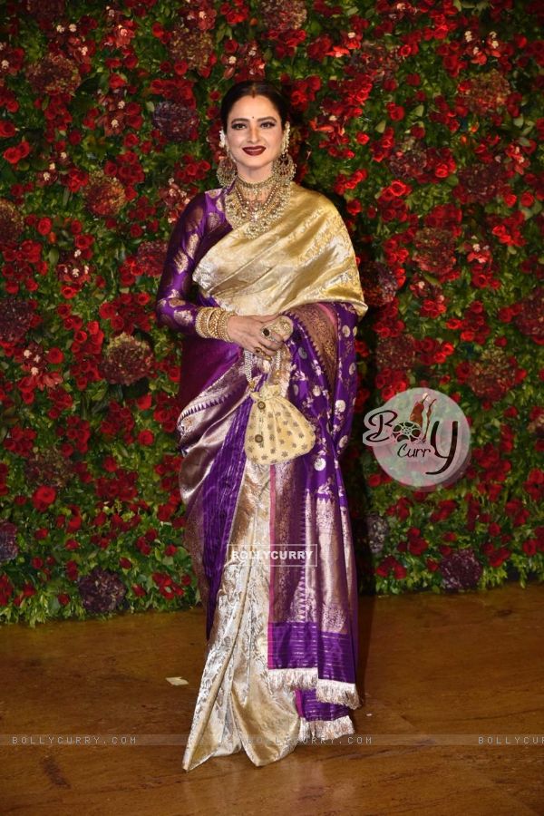 Rekha at Ranveer-Deepika's Mumbai reception