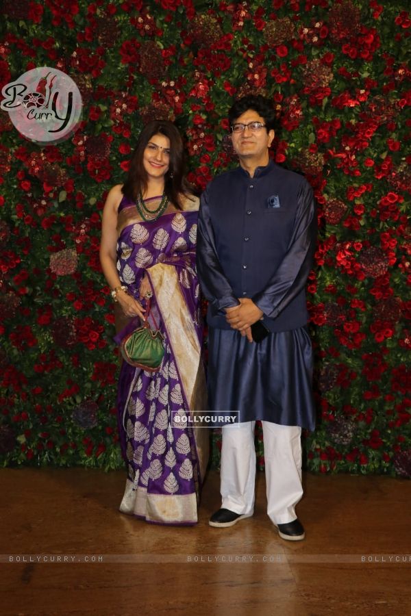 Prasoon Joshi at Ranveer Deepika Wedding Reception Mumbai