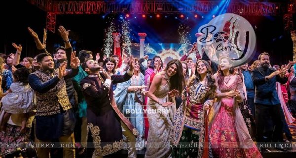 Priyanka Nick dancing with friends and family on there Sangeet Ceremony