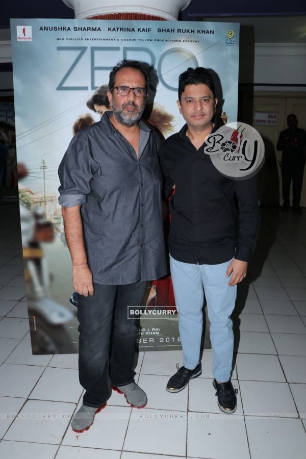 Bhushan Kumar with Aanand L. Rai snapped at Zero Song Launch