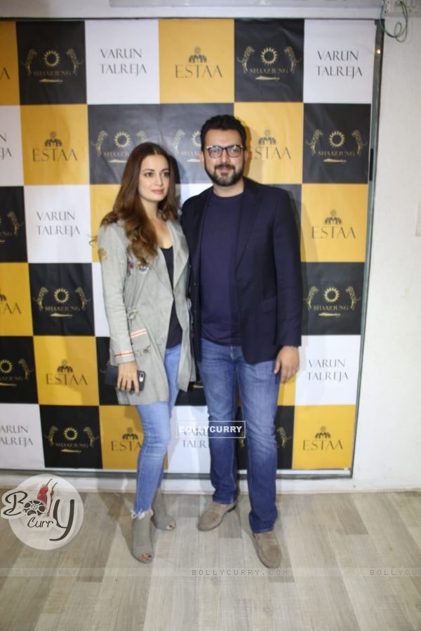 Dia Mirza Snapped at a Light and Shadow Event