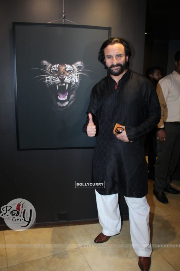 Saif Ali Khan Snapped at a Light and Shadow Event