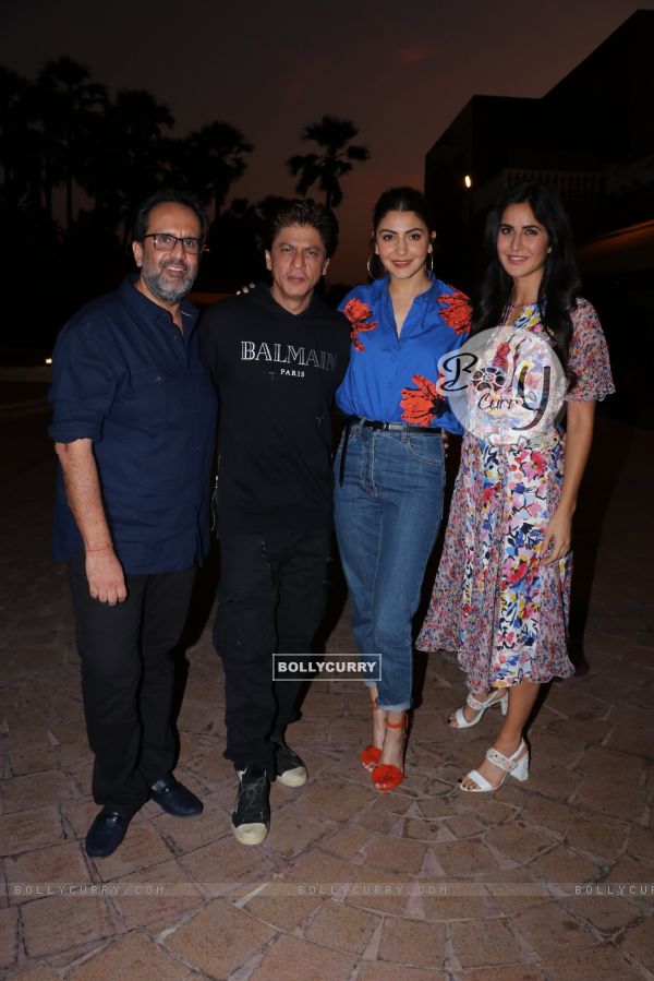 Aanand L Rai, Shah Rukh Khan, Anushka Sharma and Katrina Kaif spotted during Zero's Promotions