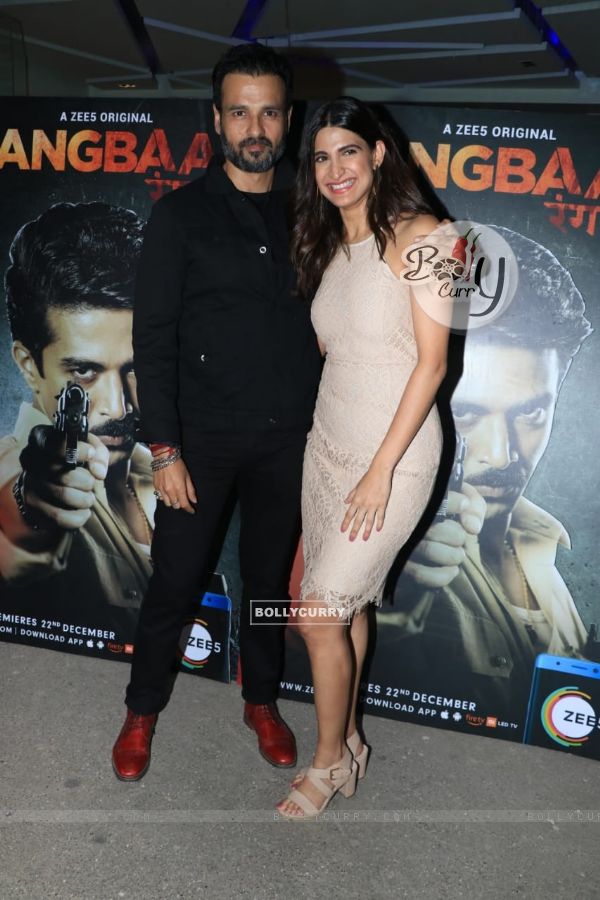 Rohit Roy and Aahana Kumra at Rangbaaz Screening