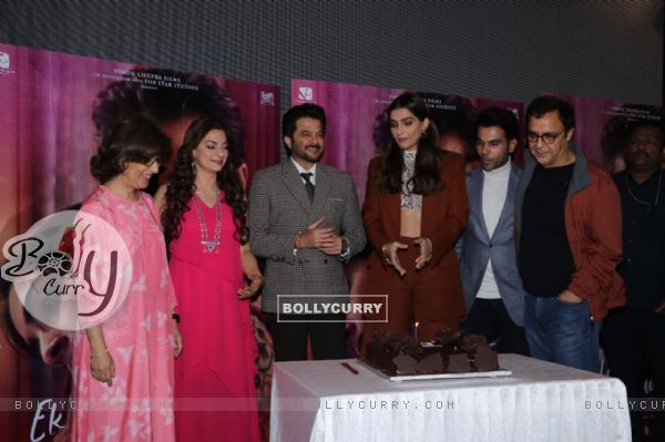 Anil Kapoor with the cast celebrates his birthday at trailer launch