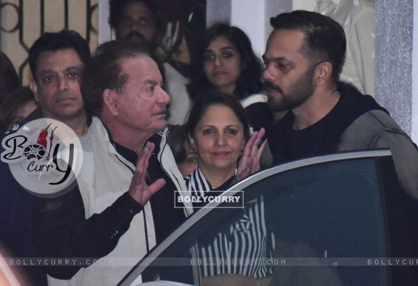 Salim Khan and Rohit Shetty attend the special screening of Simmba (442815)