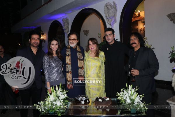 Sanjay Khan with his family at his 78th Birthday bash