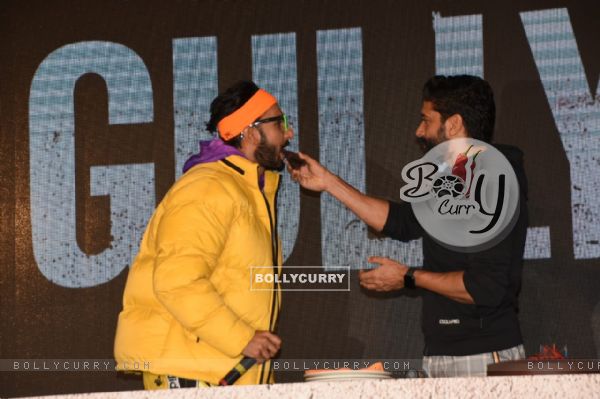 Ranveer Singh and Farhan Akhtar at Gully Boy Trailer launch (443023)