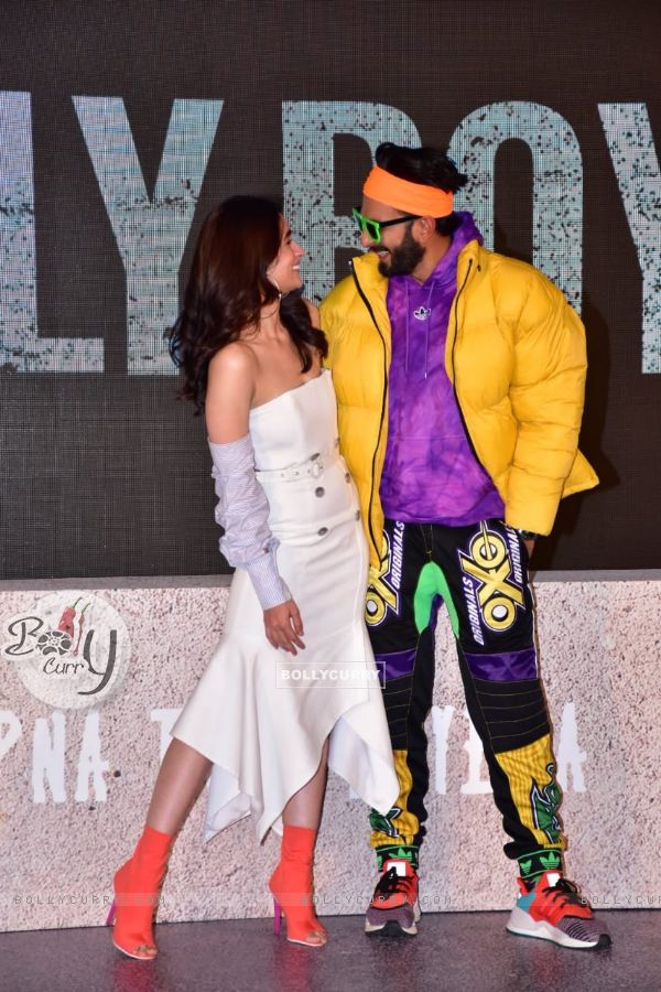 Ranveer Singh and Alia Bhatt at Gully Boy Trailer launch (443025)