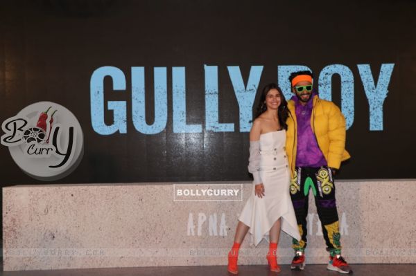Ranveer Singh and Alia Bhatt at Gully Boy Trailer launch (443030)