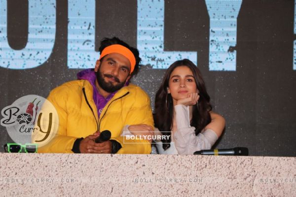 Ranveer Singh and Alia Bhatt at Gully Boy Trailer launch (443033)