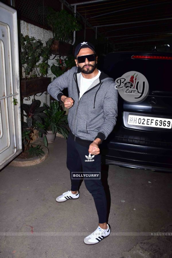 Ranveer Singh snapped during the screening of 'URI'