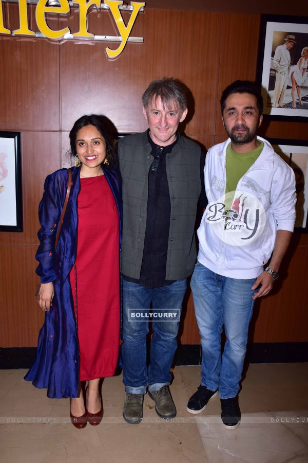 Siddhanth Kapoor with Pia Sukanya and Micheal Ward at 'Bombairiya' screening (443301)