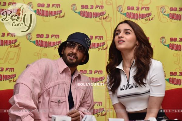 Ranveer - Alia snapped during Promotions of Gully Boy at a 98.3 Radio Mirchi (444149)