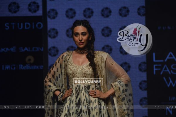 Karisma Kapoor snapped at Lakme Fashion Week