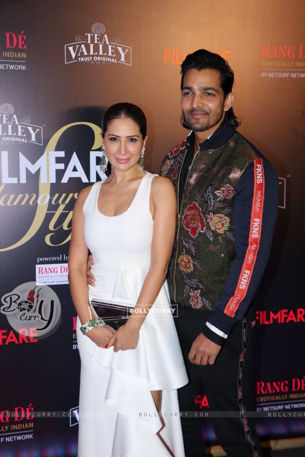 Harshvardhan and Kim attend Filmfare Awards