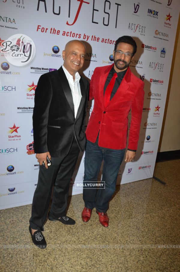 Javed and Naved Jaffery snapped at CINTAA Act Fest