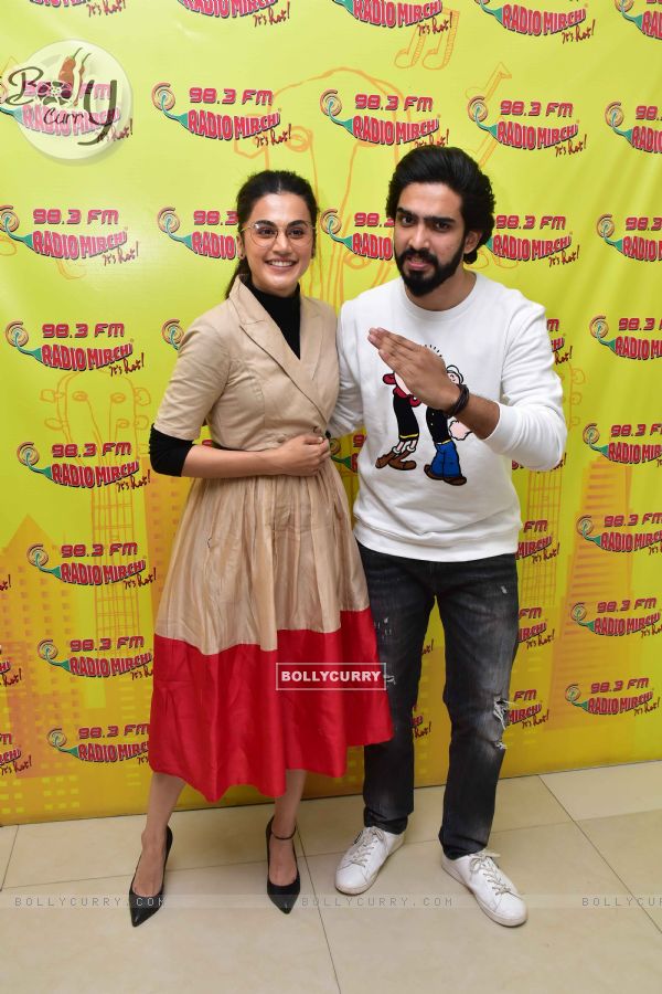 Taapsee Pannu and Amaal Mallik Snapped during Badla song launch (444878)